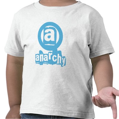 Blue Anarchy T-Shirt by markmurphycreative