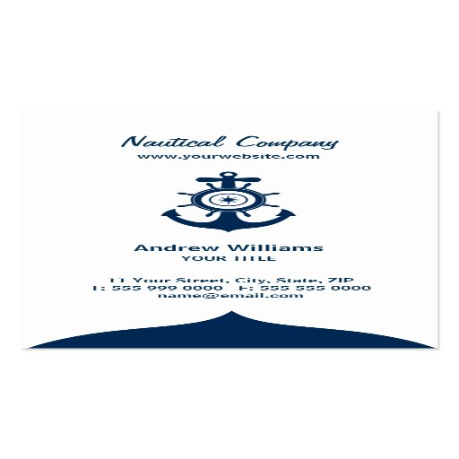 Blue Anchor Nautical business card
