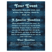 Blue and Black All-Purpose Event Flyer