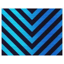 Blue and Black Downward Hazard Stripes