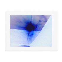 blue and black ink spot post cards