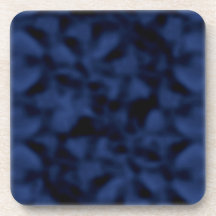 Blue and Black Mottled Beverage Coasters