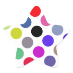 Blue And Brown Colourful Dots stickers