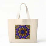 Blue and Brown Digital Art Tote Bag
