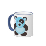 Blue and Brown Panda Bear Mug