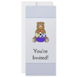 Blue And Brown Polkadot Bear