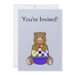 Blue And Brown Polkadot Bear