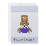 Blue And Brown Polkadot Bear