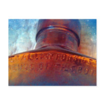 Blue and Brown Post Card