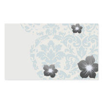 blue and cream damask flourish pattern sticker
