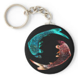 Blue and Gold Fish Keychain