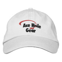 Blue and Gold Logo Embroidered Hat