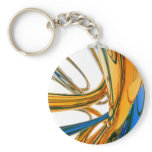 Blue And Gold Rings Keychains