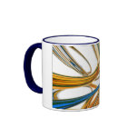 Blue And Gold Rings Coffee Mug