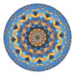 Blue and Gold Star Stickers