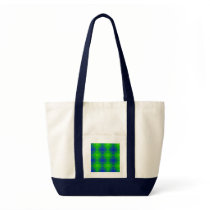 Blue and Green Abstract Art Bag