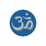 Blue and Green Aum Om Embroidered embroidered shirts