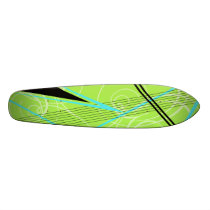 Blue and Green Graphic Skateboard Decks