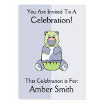 Blue And Green Polkadot Bear Business Card