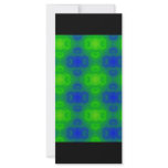 Blue and Green Retro Abstract rack cards