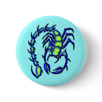 BLUE AND GREEN SCORPION PIN