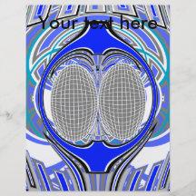 Blue and grey superfly design flyer design