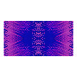 Blue and Pink Explosion Photo Card Template