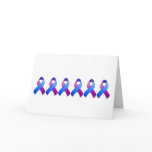 Blue and Purple Awareness Ribbon Card