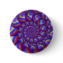 Blue and Purple Balls Fractal Pattern Pins