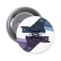 Blue and Purple Bloody Axe Button