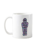 blue and purple goofy mummy mugs