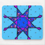 Blue and Purple Star Mouse Pads