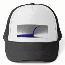 Blue and Silver Brushed Metal Mesh Hats