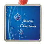 Blue and Silver Christmas Baubles ornaments