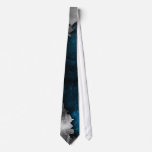 Blue and Silver Grunge Metal/Stone Design ties