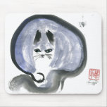 Blue and Spider, Sumi-e in colour Mousepad