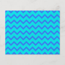 Blue and Teal Zigzag Pattern. Custom Flyer