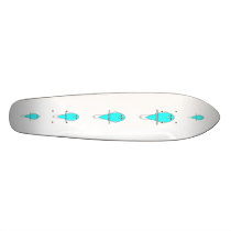 Blue and White Bird. Budgie. Skate Deck