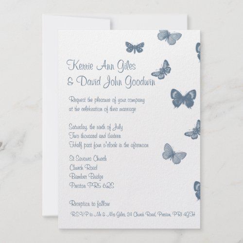 blue and white butterfly wedding invitation p161980534028434114z70qb 500