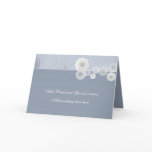 Blue And White Floral Formal Wedding Invitation cards