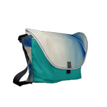 Blue and white fractal designer bag messenger bags