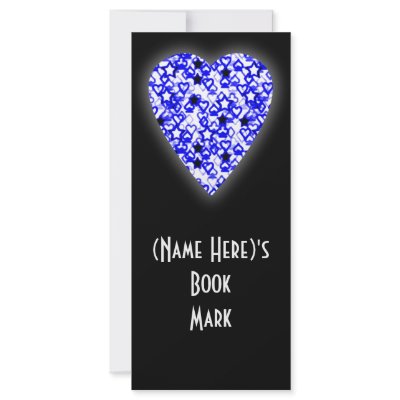 Blue and White Heart. Patterned Heart Design. by PsyborgAli