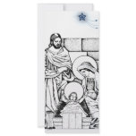 Blue and White Original Nativity rack cards