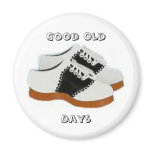 Blue and White Saddle Shoes, Good Old, Days magnets