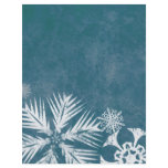 Blue and White Snowflakes Christmas flyers