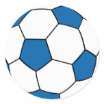 blue and white soccer ball stickers