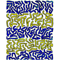 blue and yellow chunky doodle white back photo cut outs