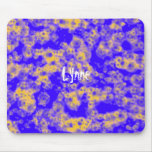 Blue and Yellow design - Personalize Mousepad