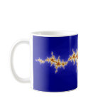 Blue and Yellow Fractal Coffee Mugs