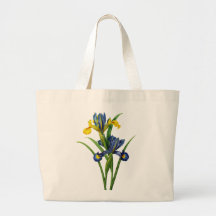 Blue and Yellow Iris By Redoute Tote Bags